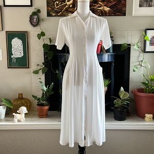 Vintage 1930s Style Rayon Midi Dress